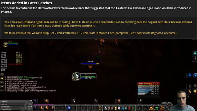 Reddit AMA Update | Changes to BIS lists and World Buffs