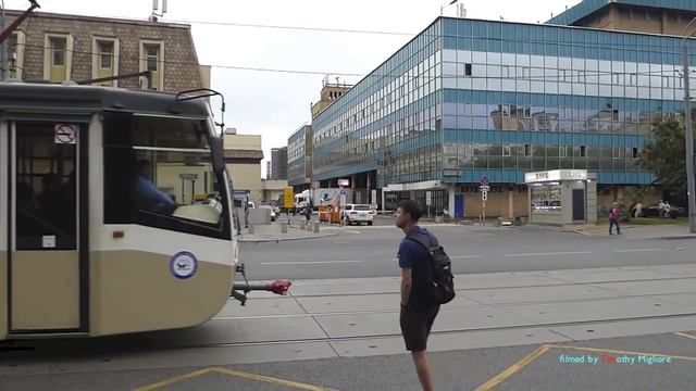Various Trams in Moscow Russia -  Трамваи в Москве 2016