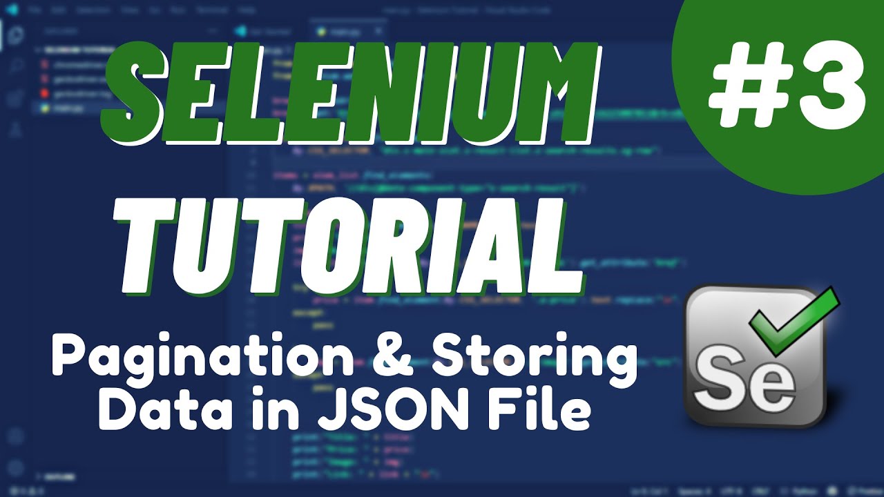Урок №3 Python Selenium - Разбивка на страницы и сохранение Данных в JSON-Файл