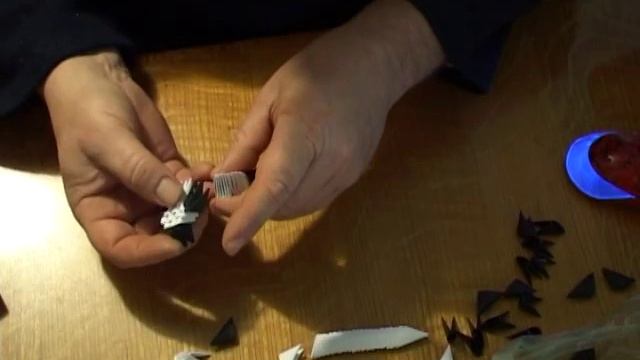 Модульное оригами. Ласточка  (3D origami)