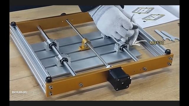 Гравировальный фрезерный станок CNC3018 PLUS, лазер 40000 мВт, X:300мм Y:180мм