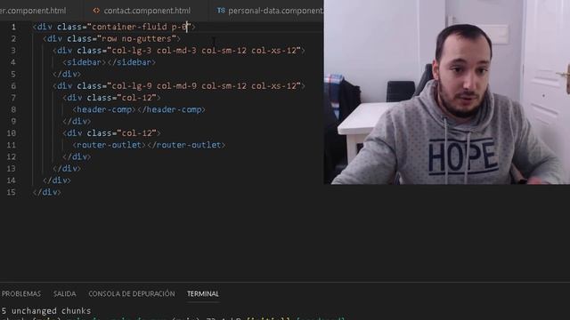 Mini proyectos - Curriculum vitae en Angular #11 - Mejorando estructura con Bootstrap