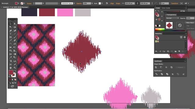 IKAT EFFECT IN ADOBE ILLUSTRATOR