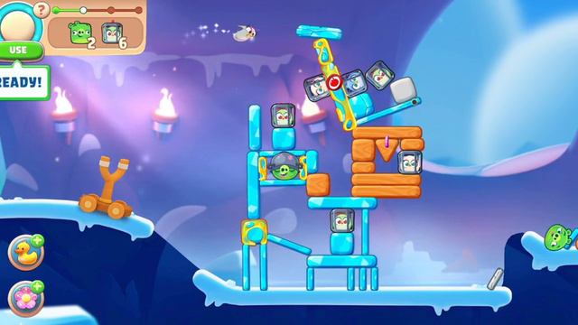 @AngryBirds land 7 angrybird Icy Caverns cross level 1851 To 1855  V#530 #gameplay #nocopyright