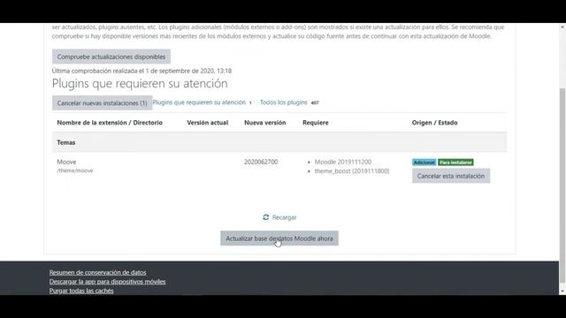 Cómo instalar una plantilla o un tema en Moodle