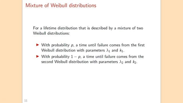 Goodness of fit; Mixture of Weibull distributions