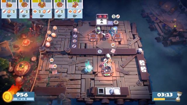 [Overcooked! All You Can Eat] Campfire Cook Off 3-4 (4P) *2044*