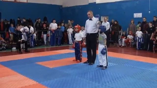 Цолин Никита 1.3 ЛАЙТ 14.02.16 Чемпионат и Первенство г.Севастополь по кикбоксингу WAKO
