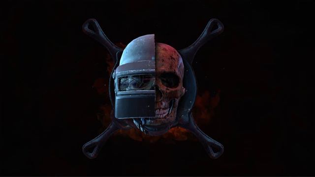 Череп в Каске | PUBG Skull With Helmet - Живые Обои