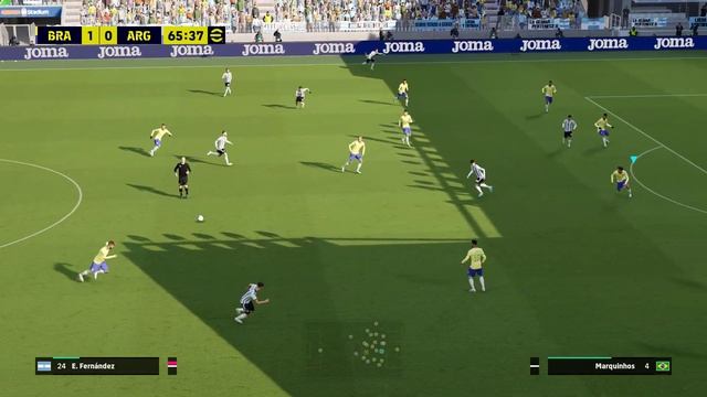 eFootball™ 2024 - Gameplay | Brazil vs Argentina | PC