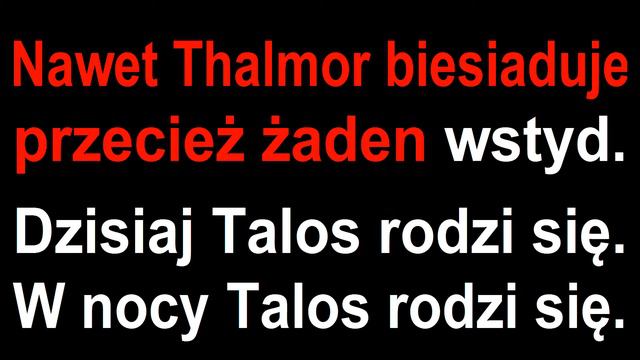 Kolęda Karaoke Na Konkurs Skyrim.pl - Talos Się Rodzi