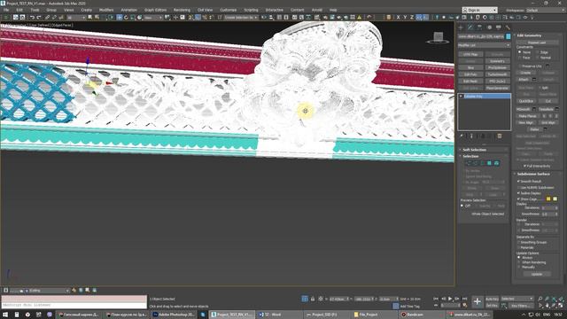 Создание сложного карниза, потолка и освещения в 3d max