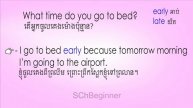 Using EARLY, LATE, IN, ON, AT, SChBeginner