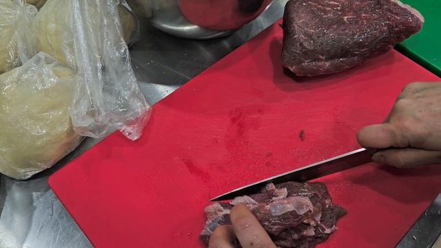 Манты для заморозки.