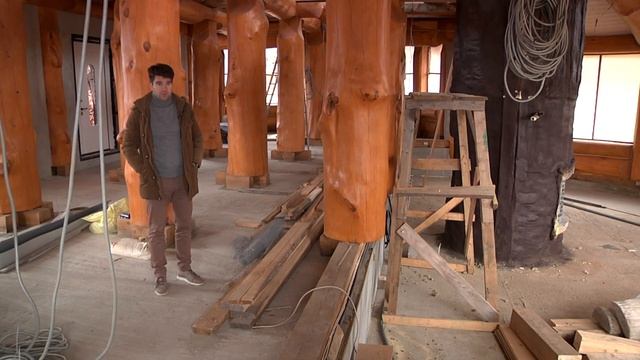 Дом "Сказка" по каркасной технологии Post&Beam. Этап 1. Каркас под кровлей.