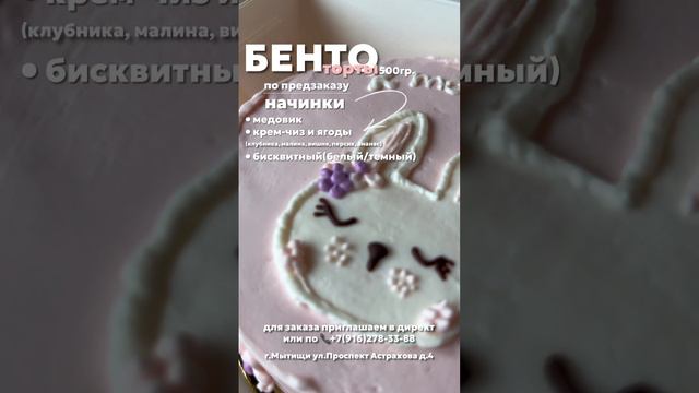 Бенто торты по предзаказу в Торт о сфера