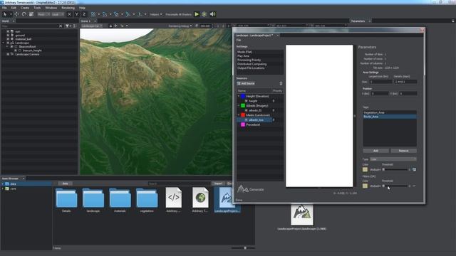 Arbitrary Terrain - UNIGINE Editor 2 Essentials (Engineering and Sim editions)