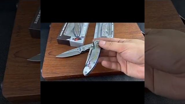 440 Stainless Steel Pocket Folding Knife Outdoor Tactical Hardness Sharp Knives
