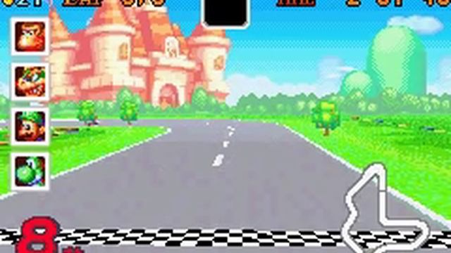 Mario Kart Super Circuit GBA - Game Over