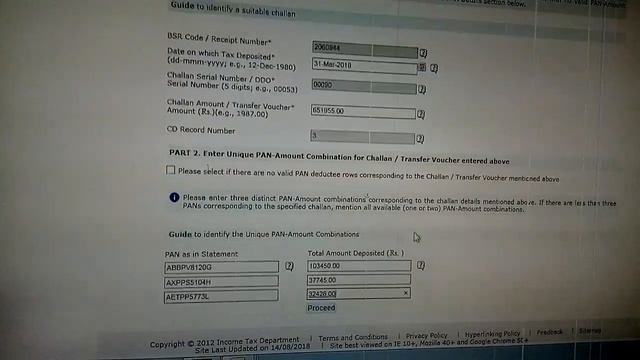 challan addition traces unable to submit correction statement msg 22-08-2018