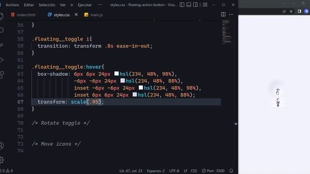  Floating Action Menu Button Using HTML CSS  JavaScript  CSS Neumorphism