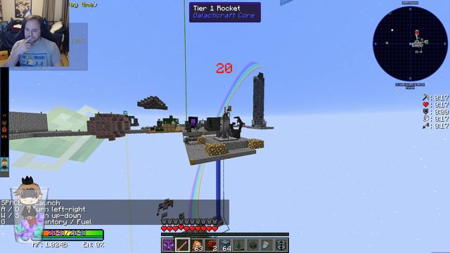 Minecraft: Skyfactory and Galacticraft Part 13 -Recorded Dec 26 2017