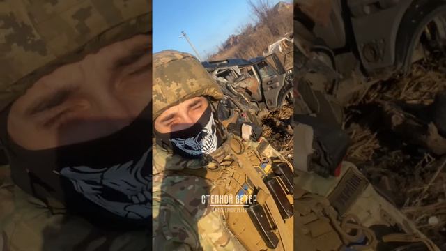 🔥 Ещё одна уничтоженная бричка ВСУ где-то на Донбассе