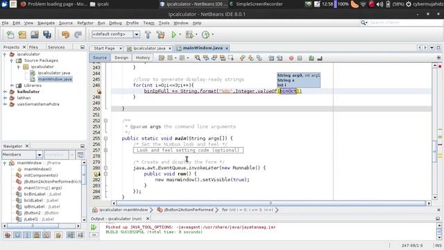 How to make IP Address calculator in java netbeans 8