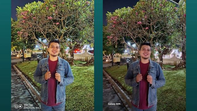 TECNO NGAMOK! ADU FOTO Samsung Galaxy A24 vs Tecno Pova 4 Pro Kondisi LOW LIGHT! OIS Samsung LEWAT!