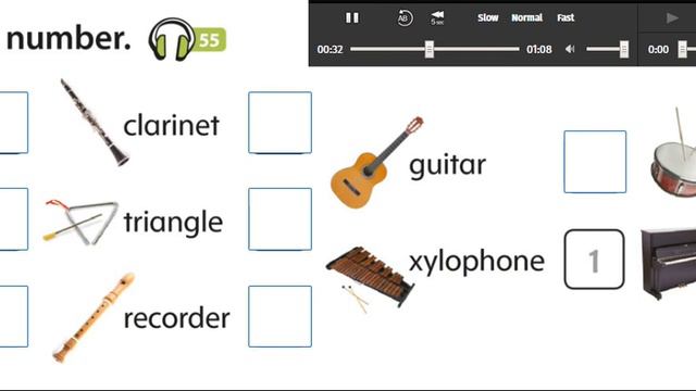 listening unit 5 musical instruments