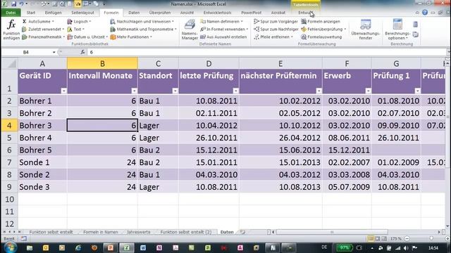 Excel - Namens-Manager
