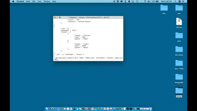 MongoDB - The Beginners Bootcamp - CREATE RELATIONSHIP