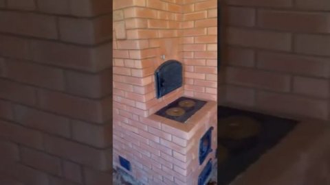 Отопительно-варочная печь с хлебопечкой по системе Кузнецова