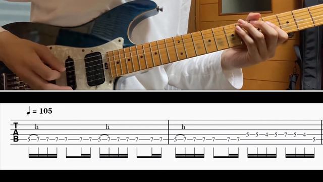 [TAB譜] Wrathchild/Iron Maiden Guitar riff [ギター]