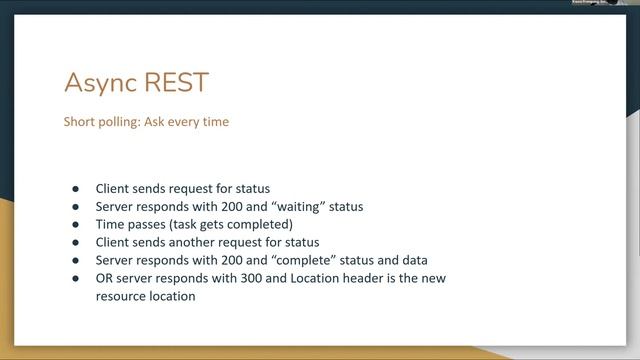 Using REST for asynchronous workflows by Kwesi Frempong-Smart