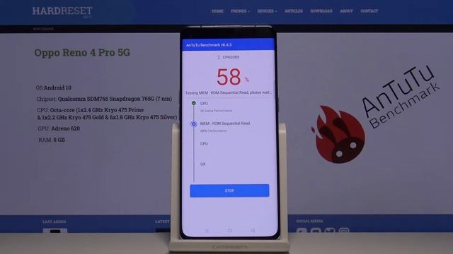 Oppo Reno 4 Pro 5G - Benchmark *AnTuTu* & Score!