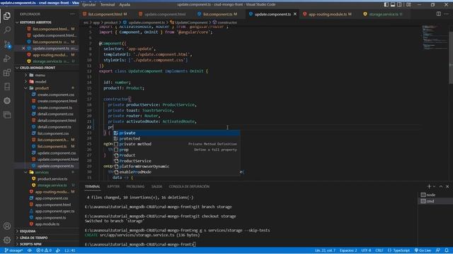 CRUD Básico MongoDB Spring Boot Angular: Capítulo 9: Enviar Parámetros entre Componentes