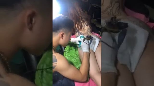 Beautiful Flower Design on Full Body Tattoo #youtube #private tattoo#Funny#pain