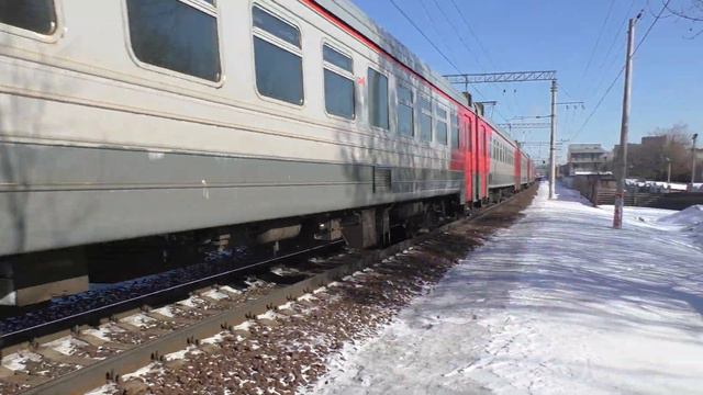 Электропоезд ЭД4М-0346 перегон Москва-Пассажирская-Курская - Карачарово