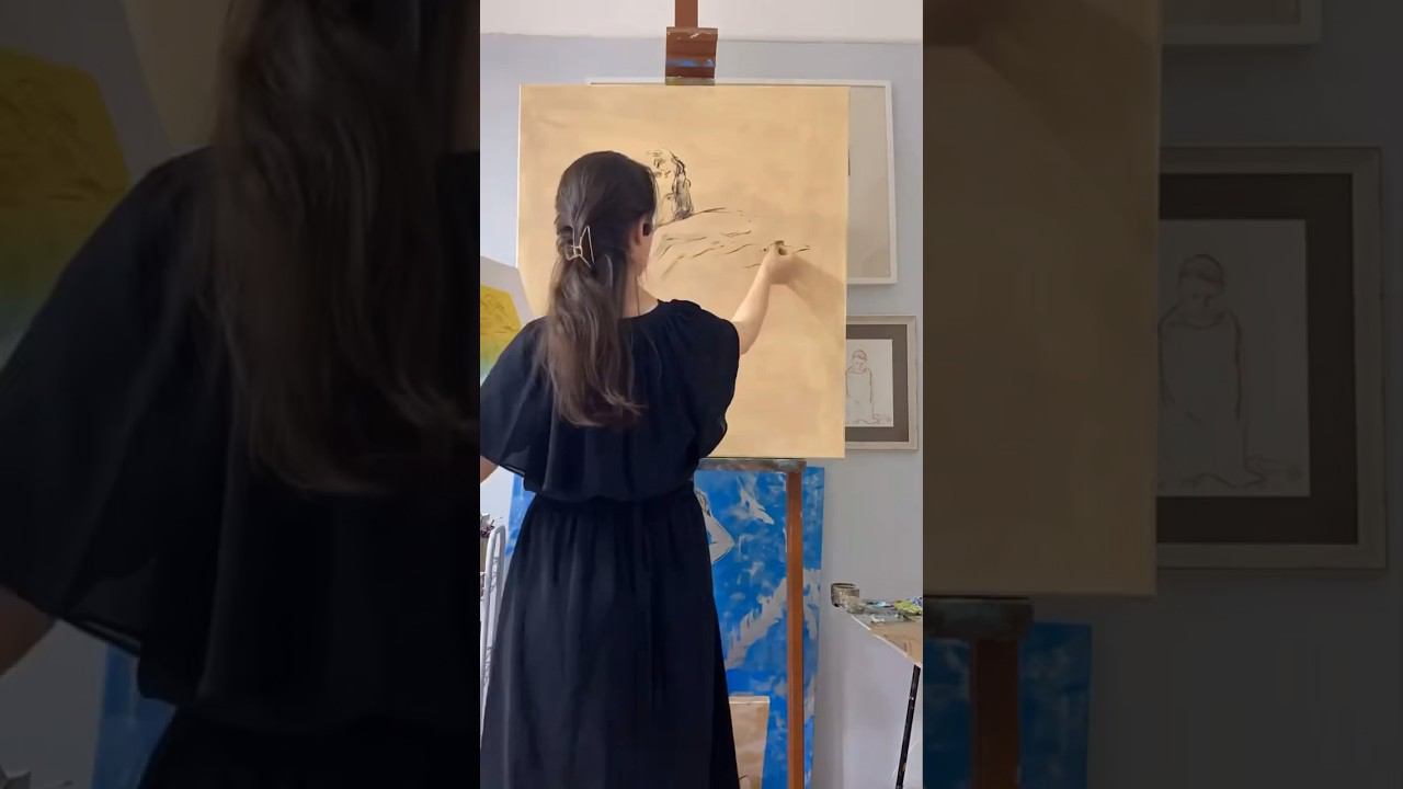 Умение рисовать наброски помогает в выстраивании холста #drawing #art #timelapse #artist #painting