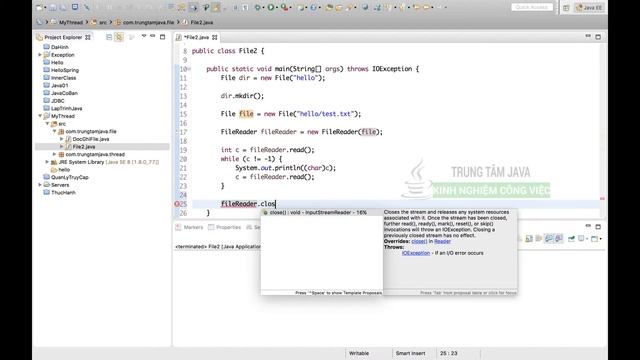 Java Cơ Bản 77 Tạo thư mục và đọc ghi file