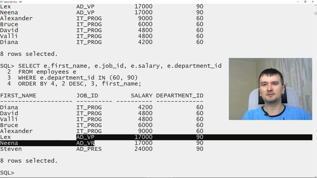 SQL. Сортировка по нескольким полям. ORDER BY