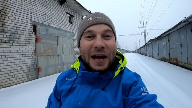 Первый выезд на мотобуксировщике Полярник 15К. Тестдрайв моего самодельного сидения в сани-волокуши