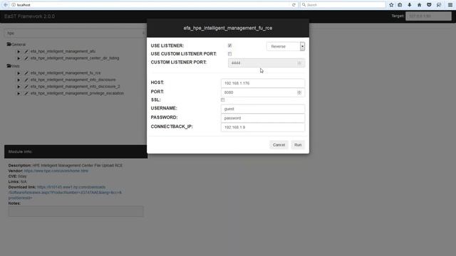 HPE Intelligent Management AFU exploit