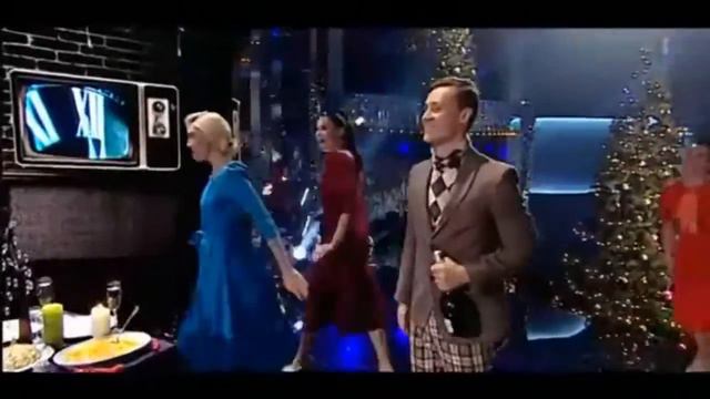 Андрей Доманский и Сергей Гладырь в шоу Остаёмся зимовать