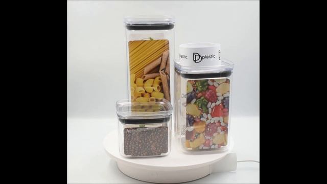 Банка для сыпучих продуктов, набор емкостей DDplastic, 2100 мл, 1400 мл, 700 мл, 3 шт.