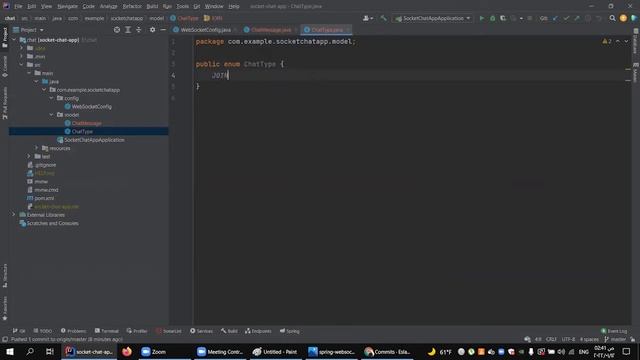 Create model ChatMessage