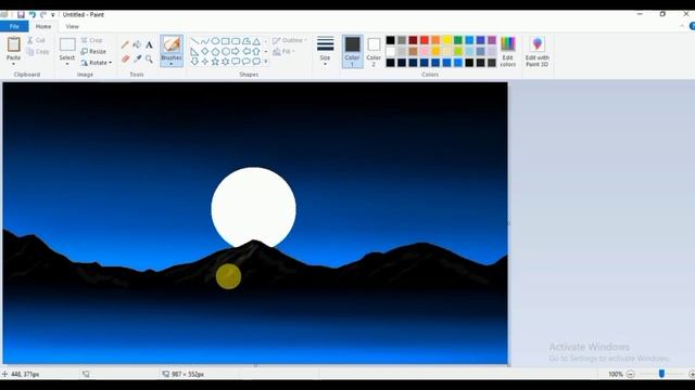 how to draw in ms Paint | computer drawing | ms paint drawing | paint in computer | ms paint