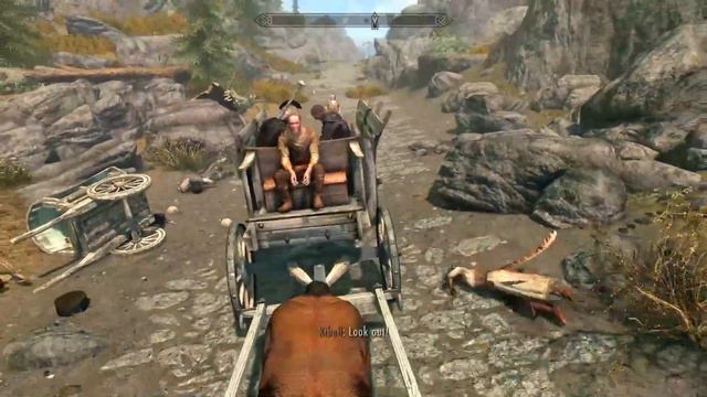 Carriage is the safest way to travel in Skyrim