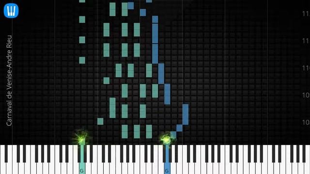  Carnaval de Venise Andre Rieu Synthesia Piano Tutorial